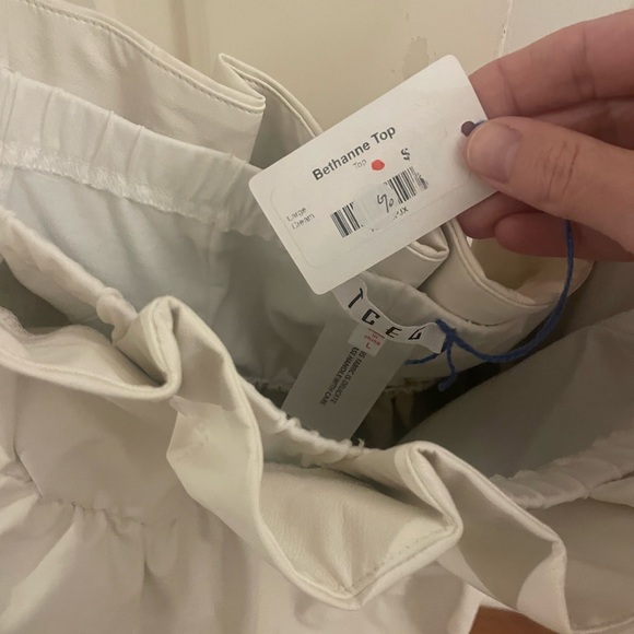 TCEC Alamont Faux Leather Strapless Top - Picture 6 of 6